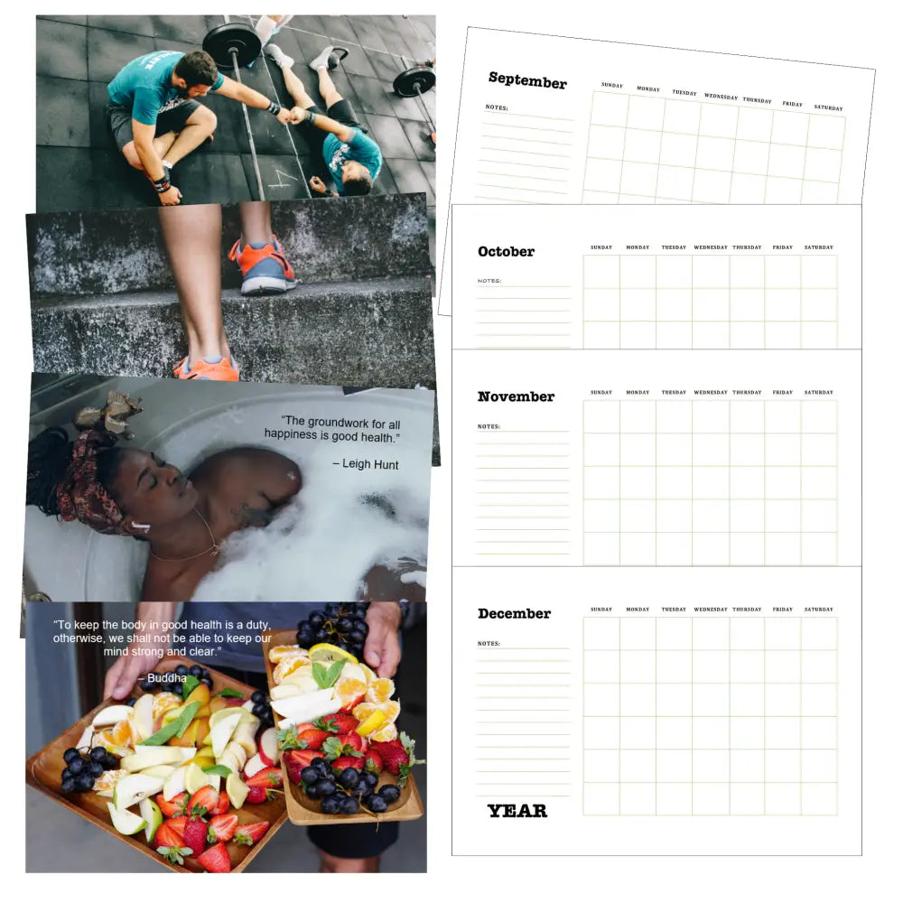 the healthiest me printable calendar plr