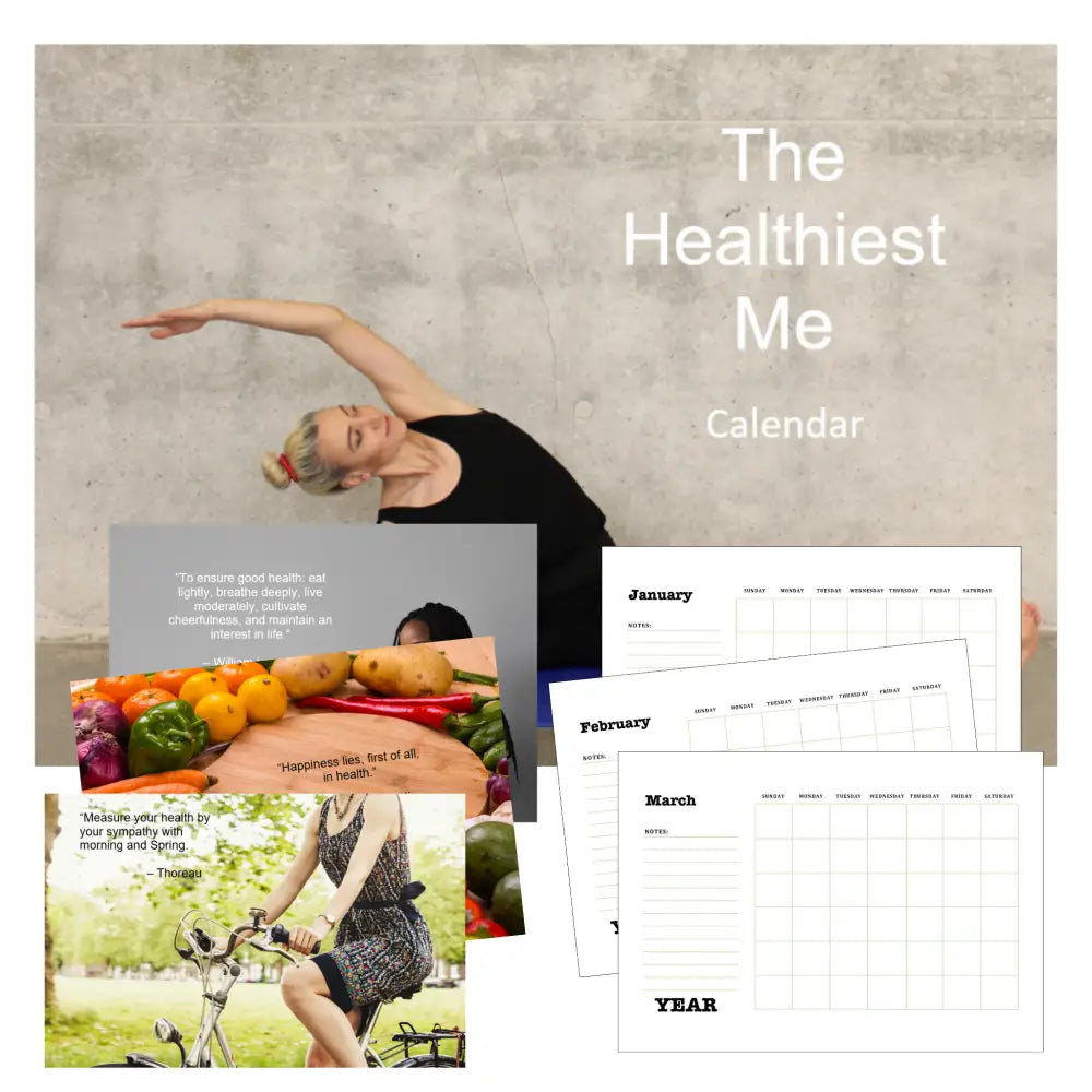 the healthiest me printable calendar plr