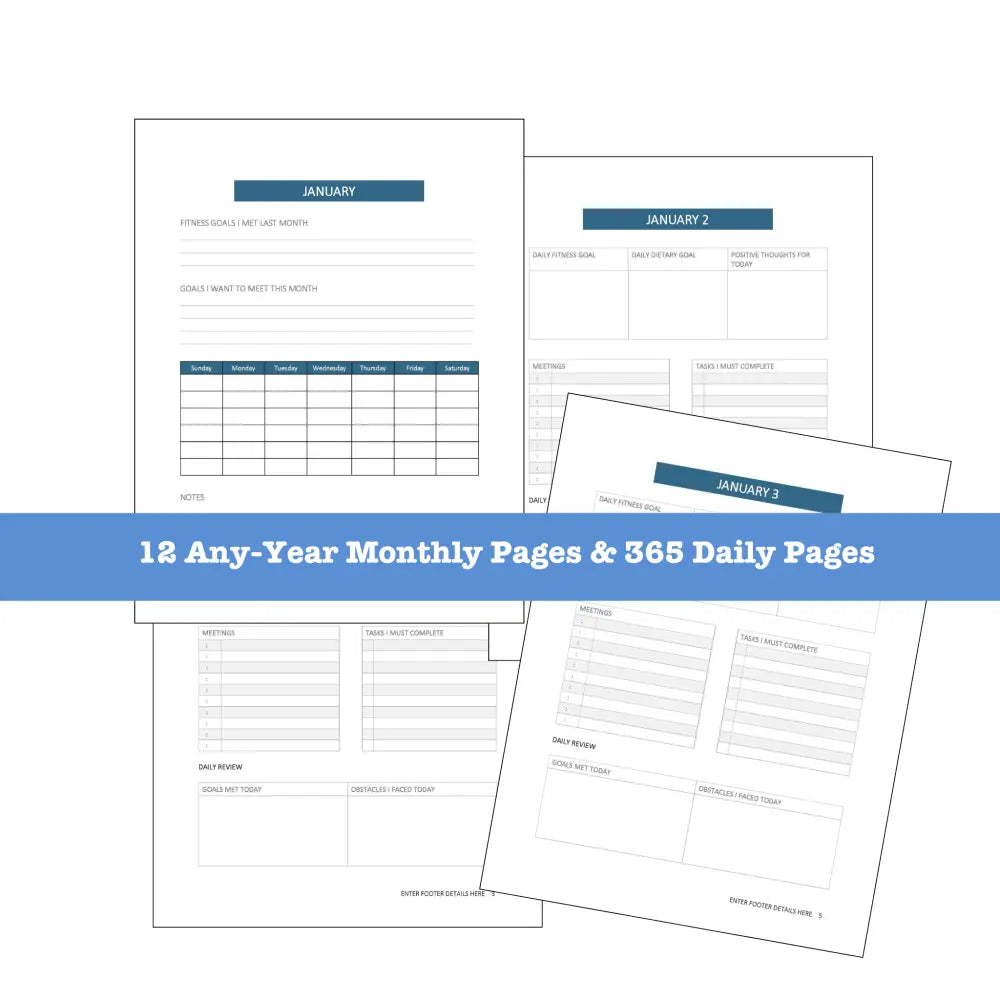 ’The Only Bs In My Life Is Burpees And Squats’ Plr Planner Printable Planners