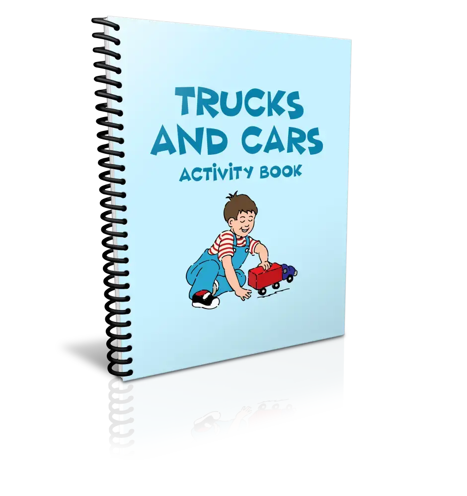 ’Trucks & Cars’ Kid’s Activity Book -Plr Printable Plr Journals