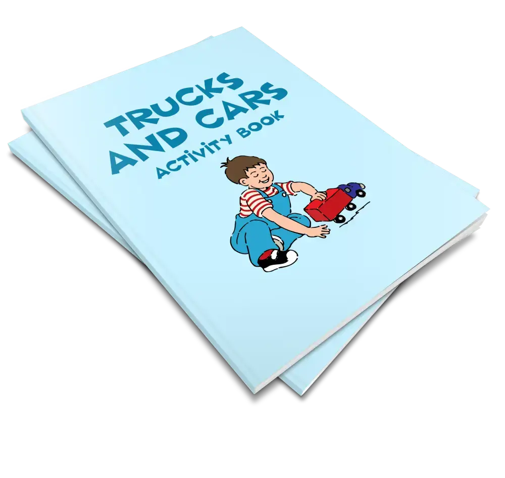 ’Trucks & Cars’ Kid’s Activity Book -Plr Printable Plr Journals