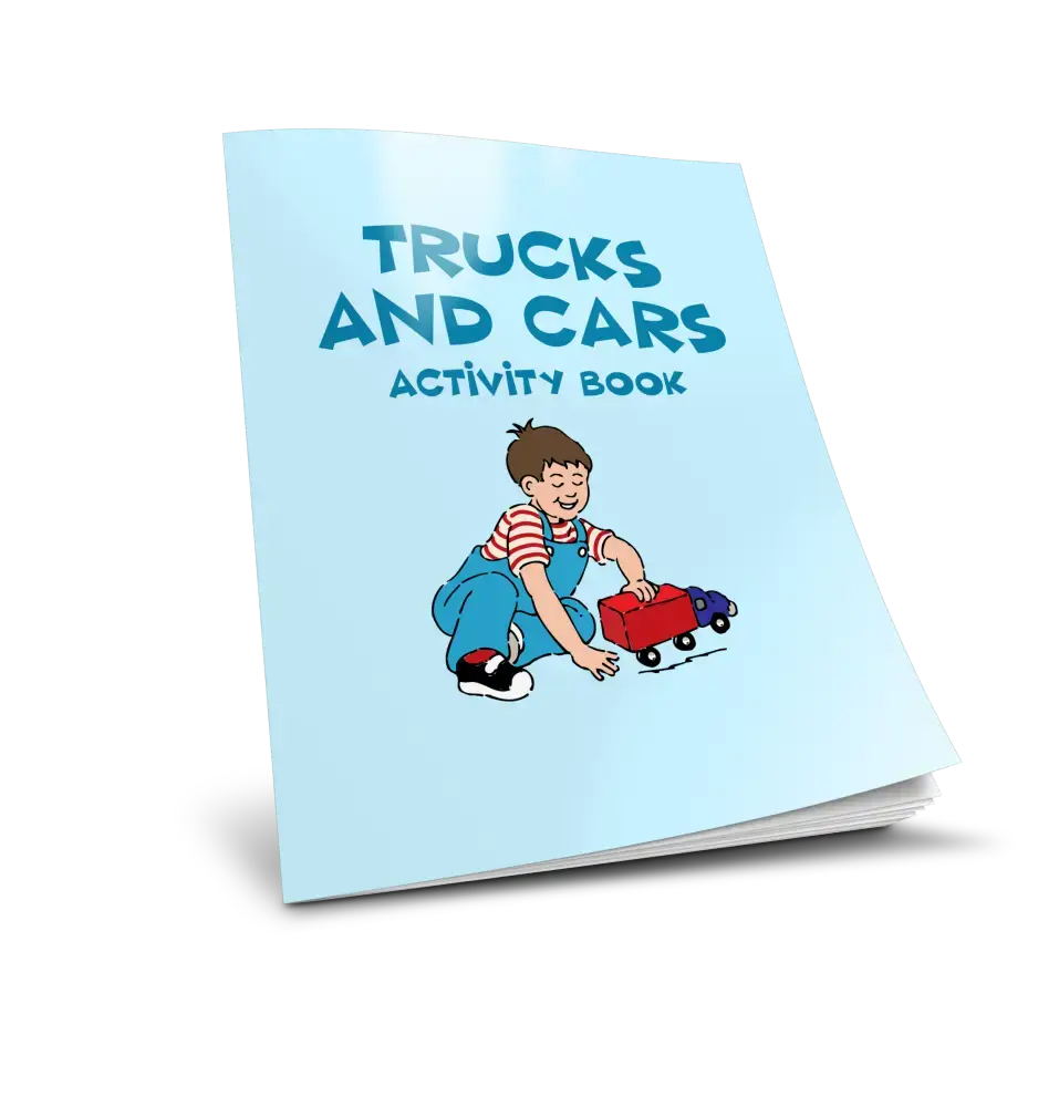 ’Trucks & Cars’ Kid’s Activity Book -Plr Printable Plr Journals