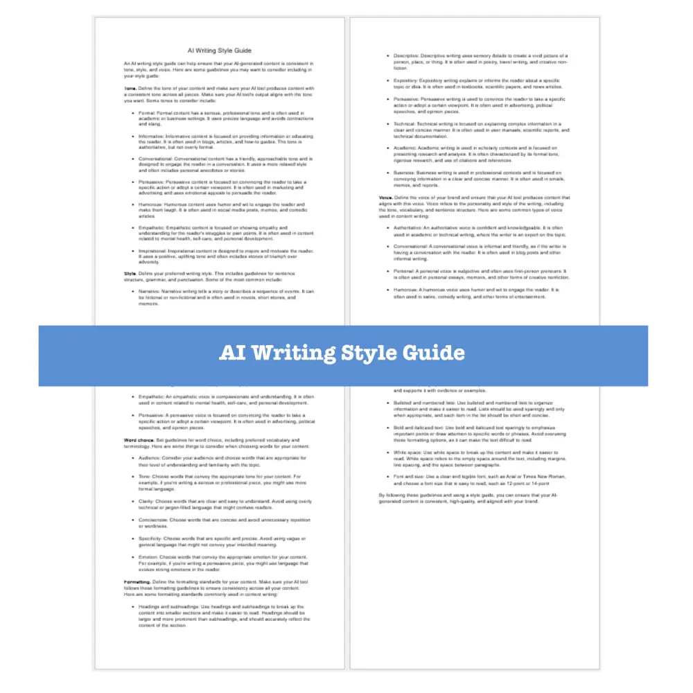 Using Ai To Help You Write Templates + Guide Business
