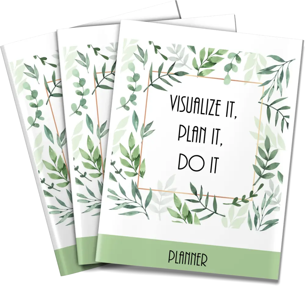 ’Visualize It Dream Do It’ Plr Planner Printable Planners