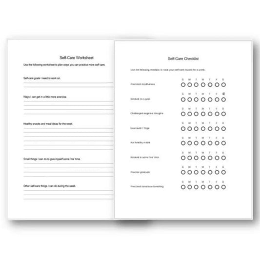 Ways To Practice More Self-Care Checklist And Worksheet Printable Worksheets Checklists Plr