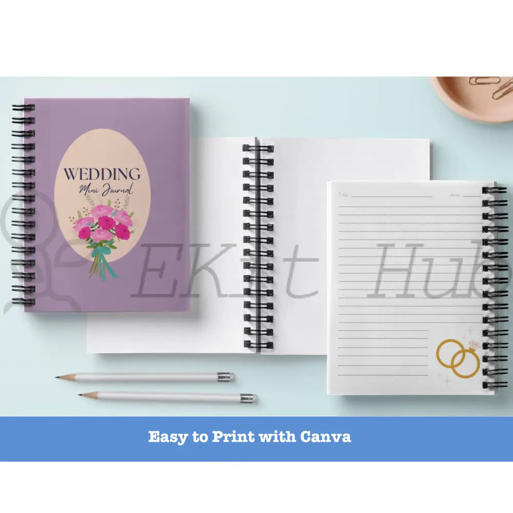 Wedding Canva Journal Template - Mini Plr Templates