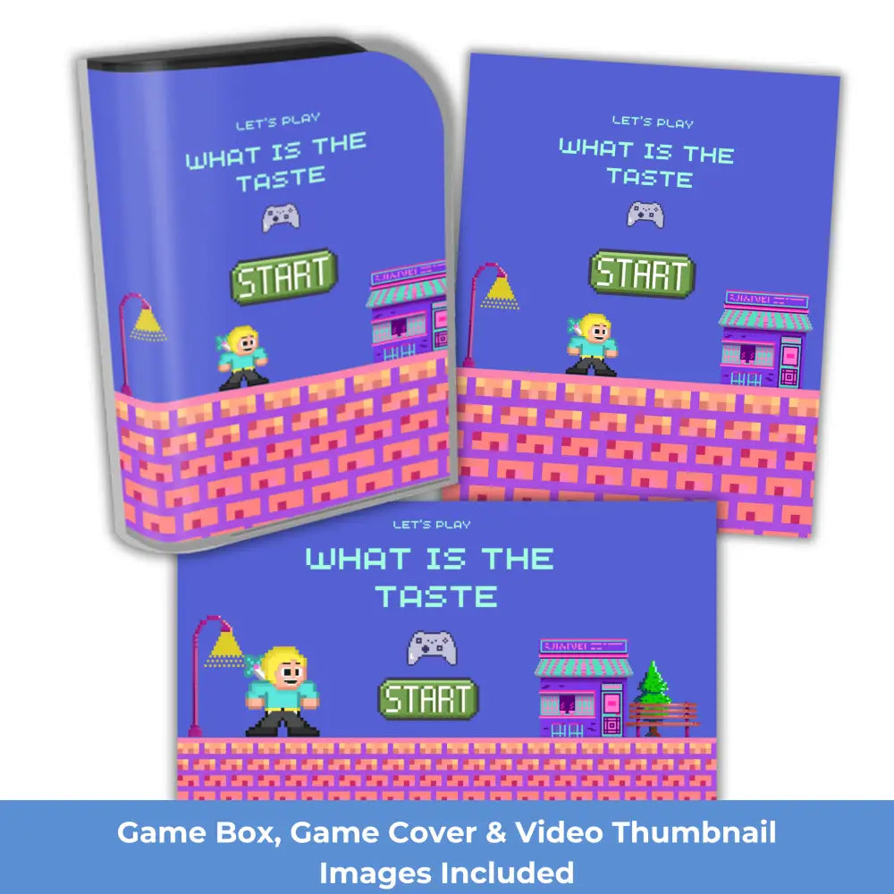 What Is The Taste? Kid’s Game- Plr Rights Printable Journals