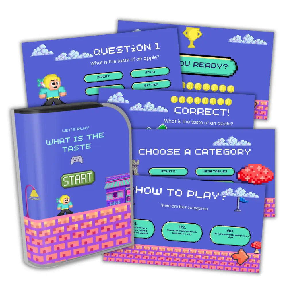 What Is The Taste? Kid’s Game- Plr Rights Printable Journals