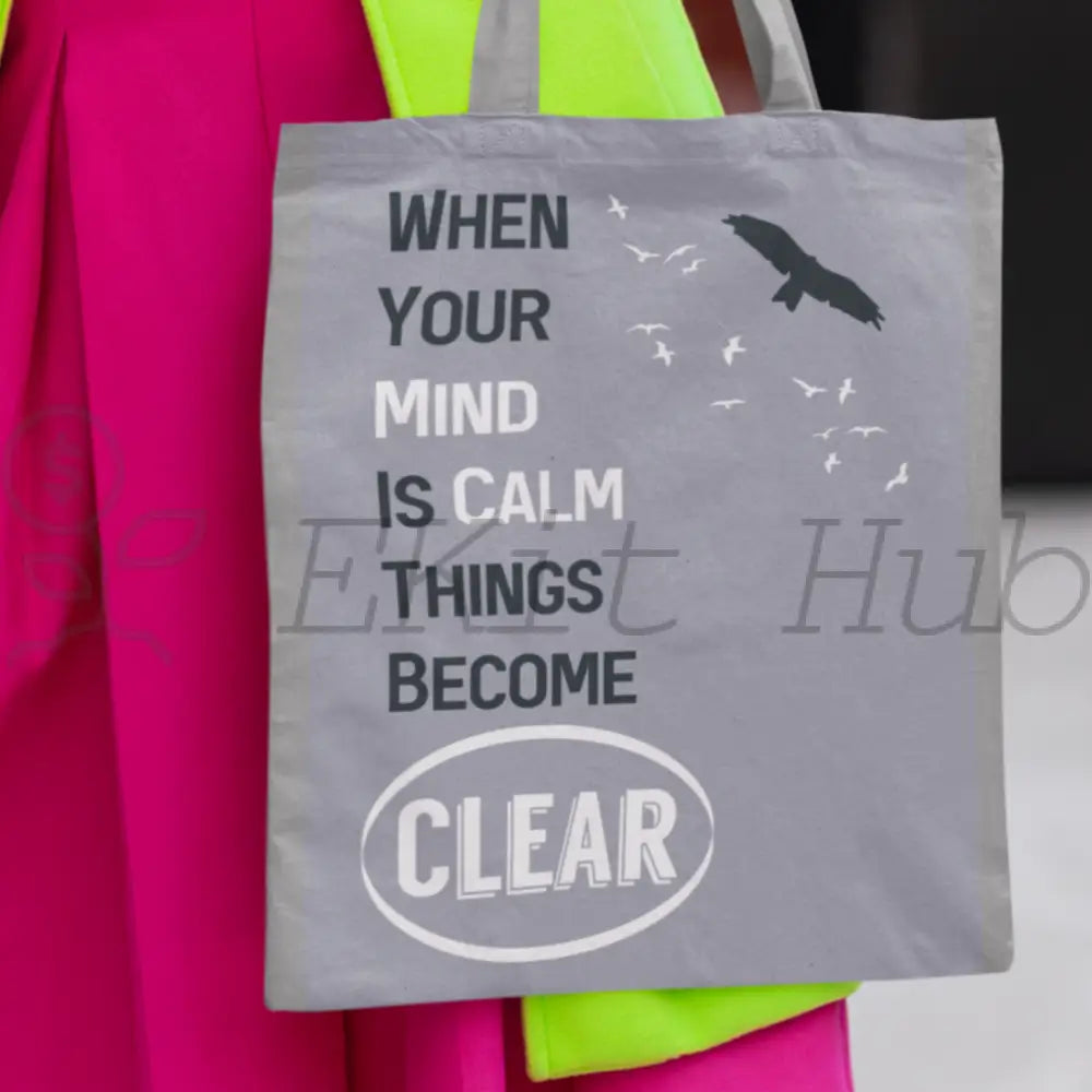 When Your Mind Is Calm Plr Poster Graphic - For Print-On-Demand Wall Art And More Printable Graphics