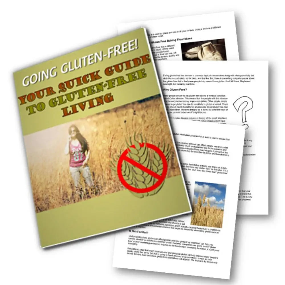 your quick guide to gluten free living plr