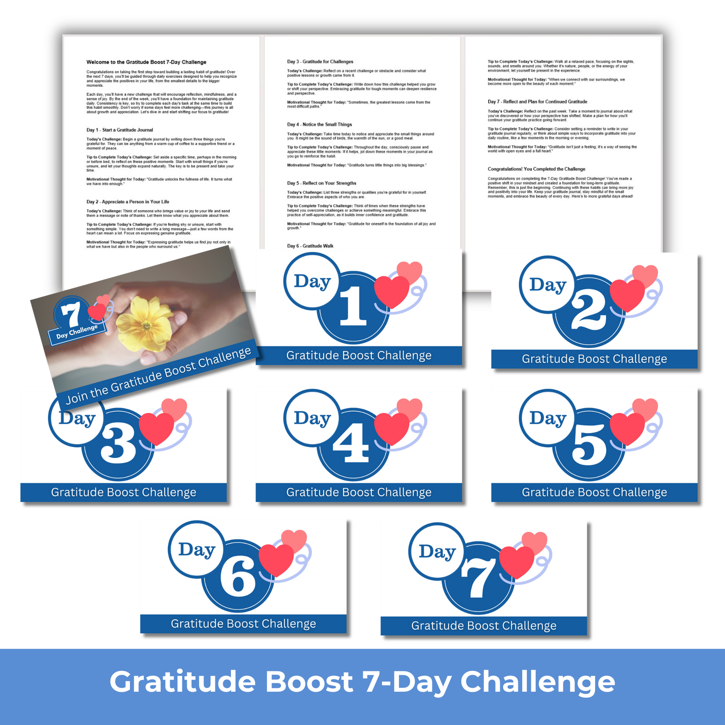 7-Day Gratitude Boost Challenge - PLR