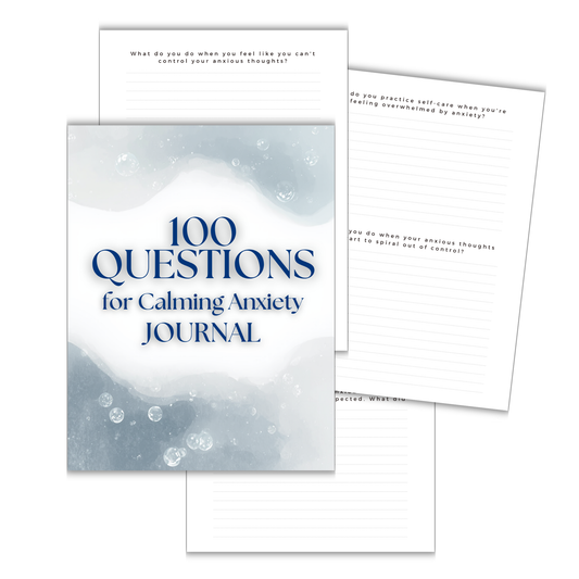 PLR Journal 100 Questions for Calming Anxiety
