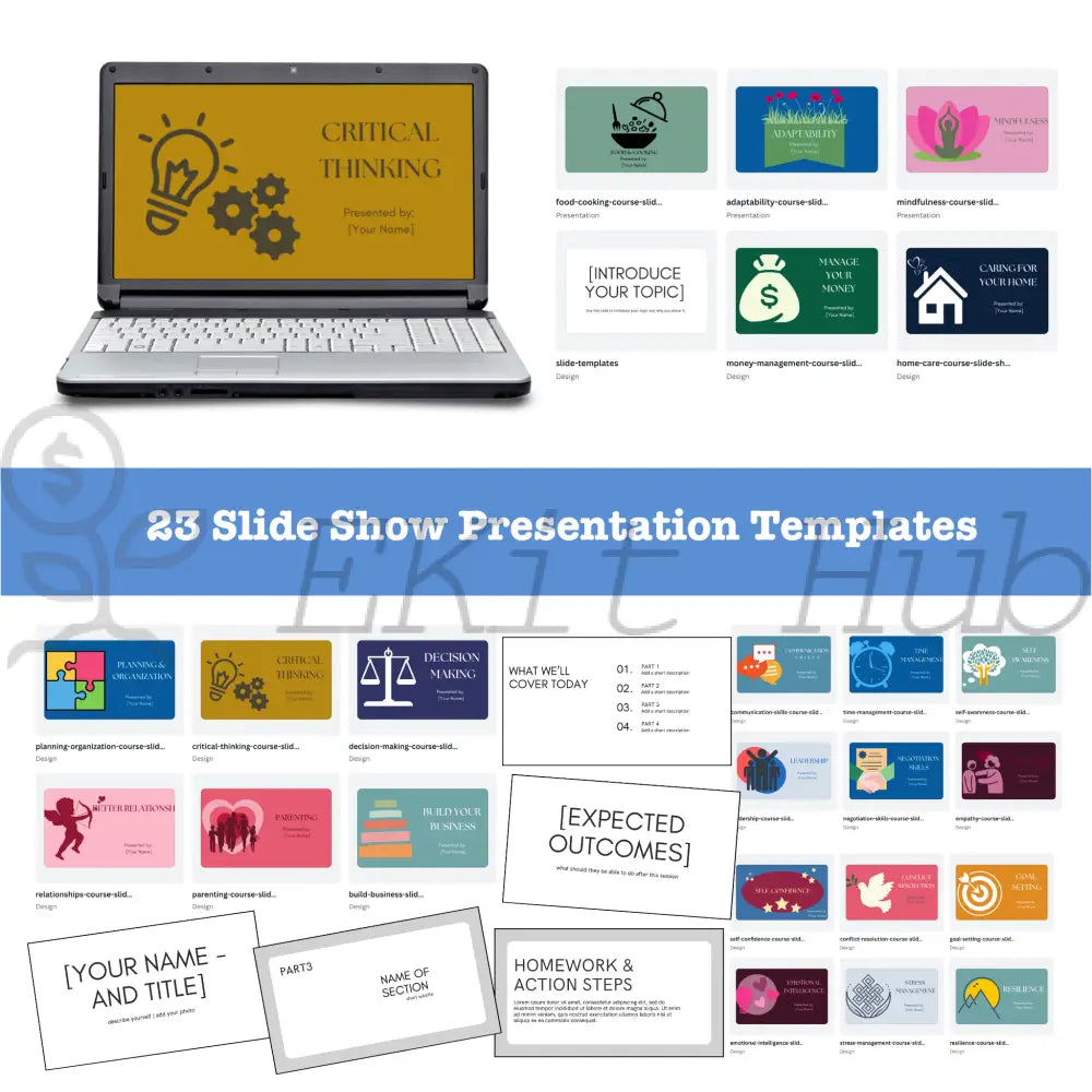 Slide Show Presentation - Canva Templates for Your Course