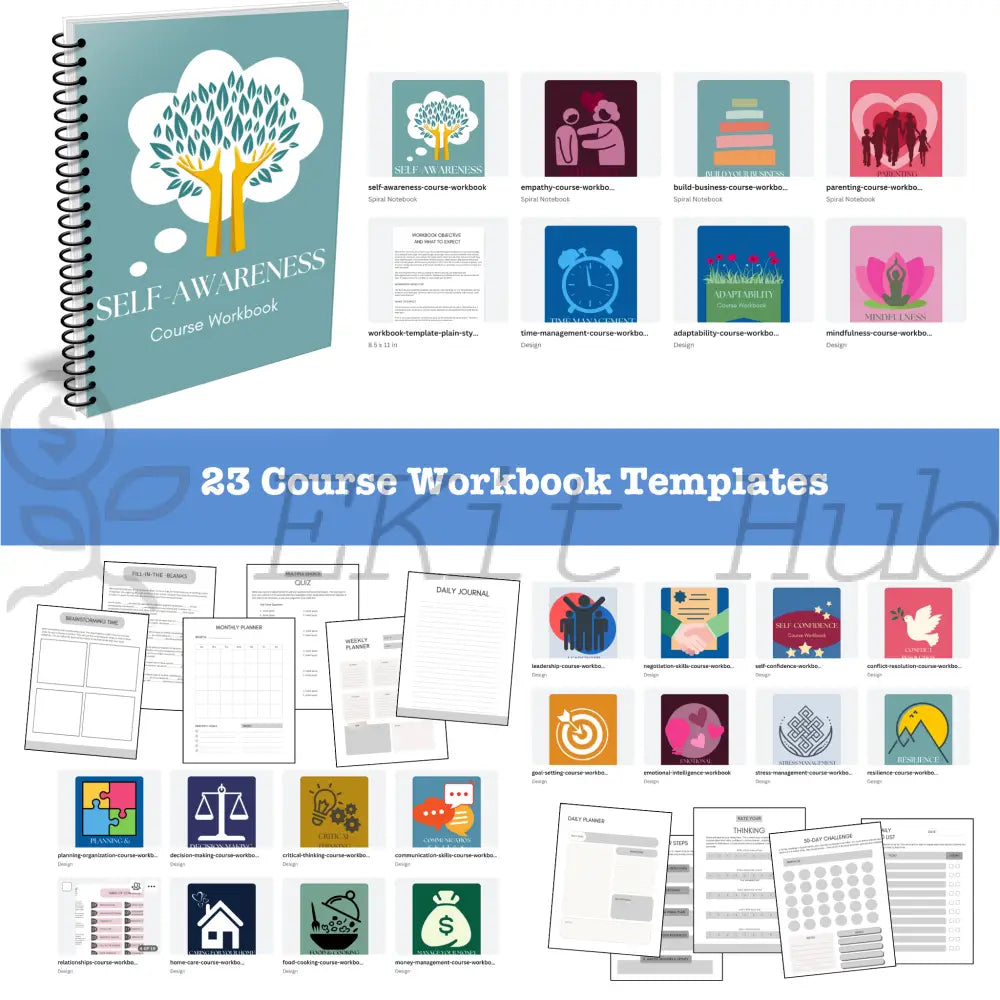 Complete Course Creation Pack - 23 Canva Templates