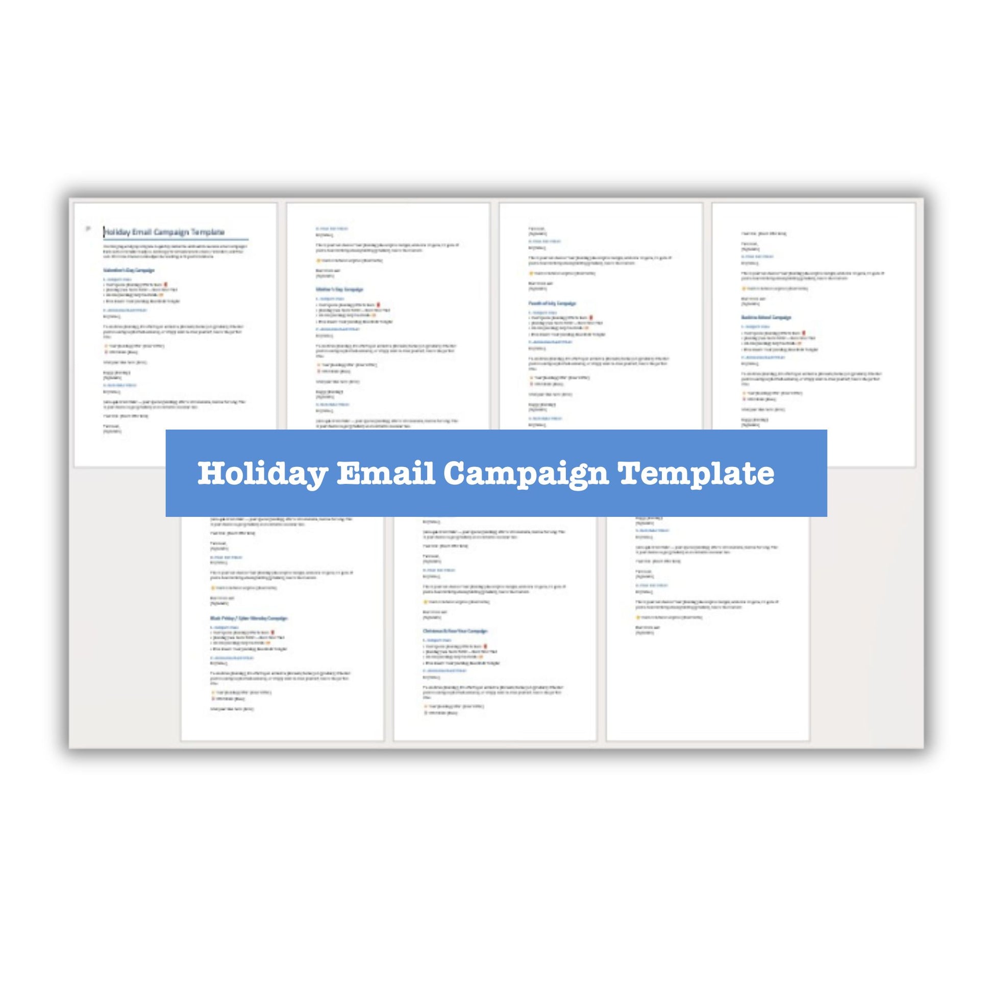 Effortless Holiday Sales PLR Holiday Email ampaign