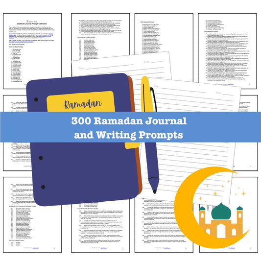300 Ramadan Affirmations Journal Prompts - Copy & Paste with PLR Rights