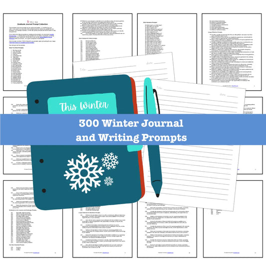 300 Winter Journal Prompts for Writing - Copy & Paste with PLR Rights