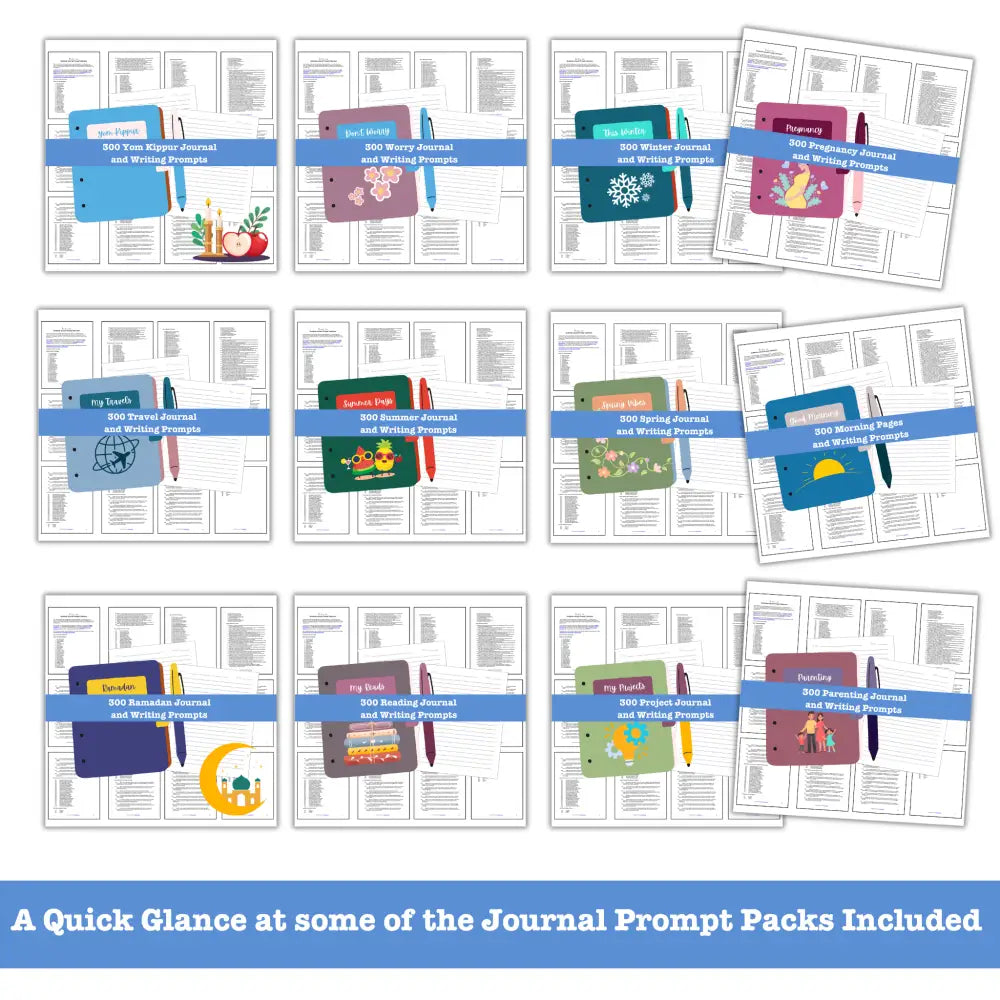 33 Niche Journal Prompts - Copy & Paste With Plr Rights Canva Templates