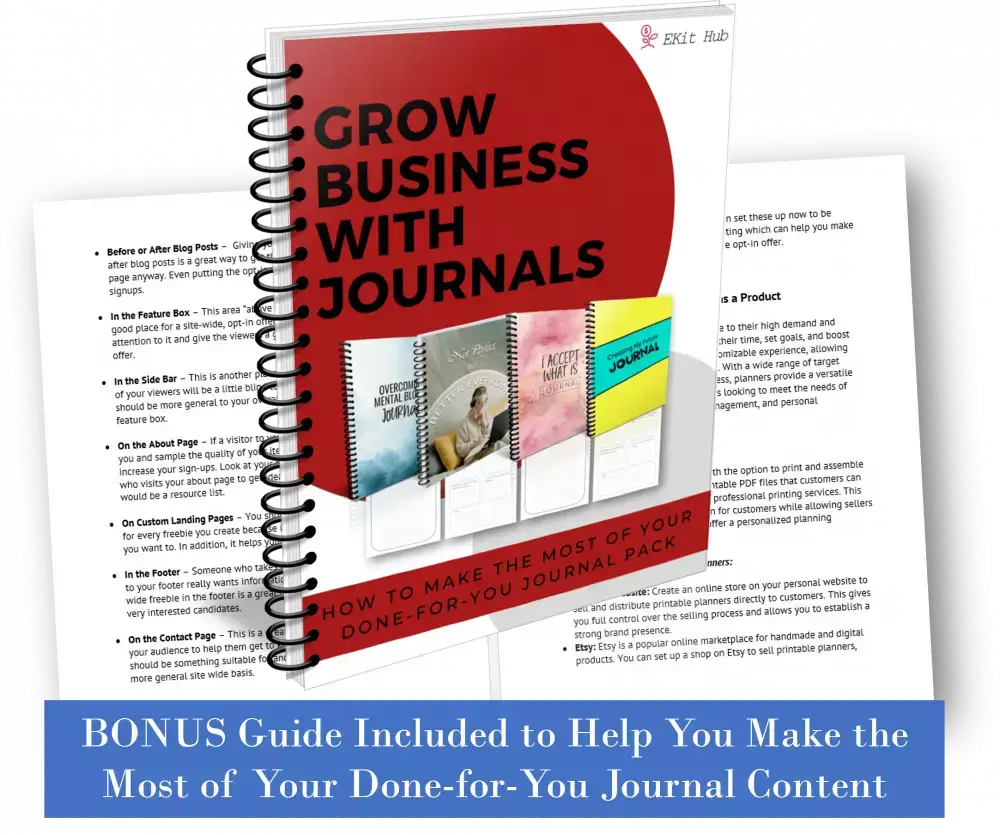 Grow Business with Journals Bonus Guide