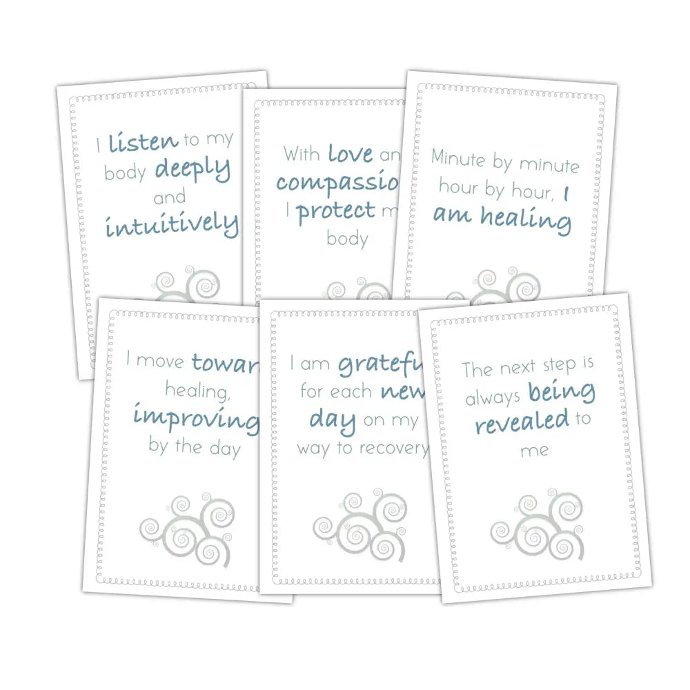 36-Card Healing Mantras - Plr Card Deck Business Templates