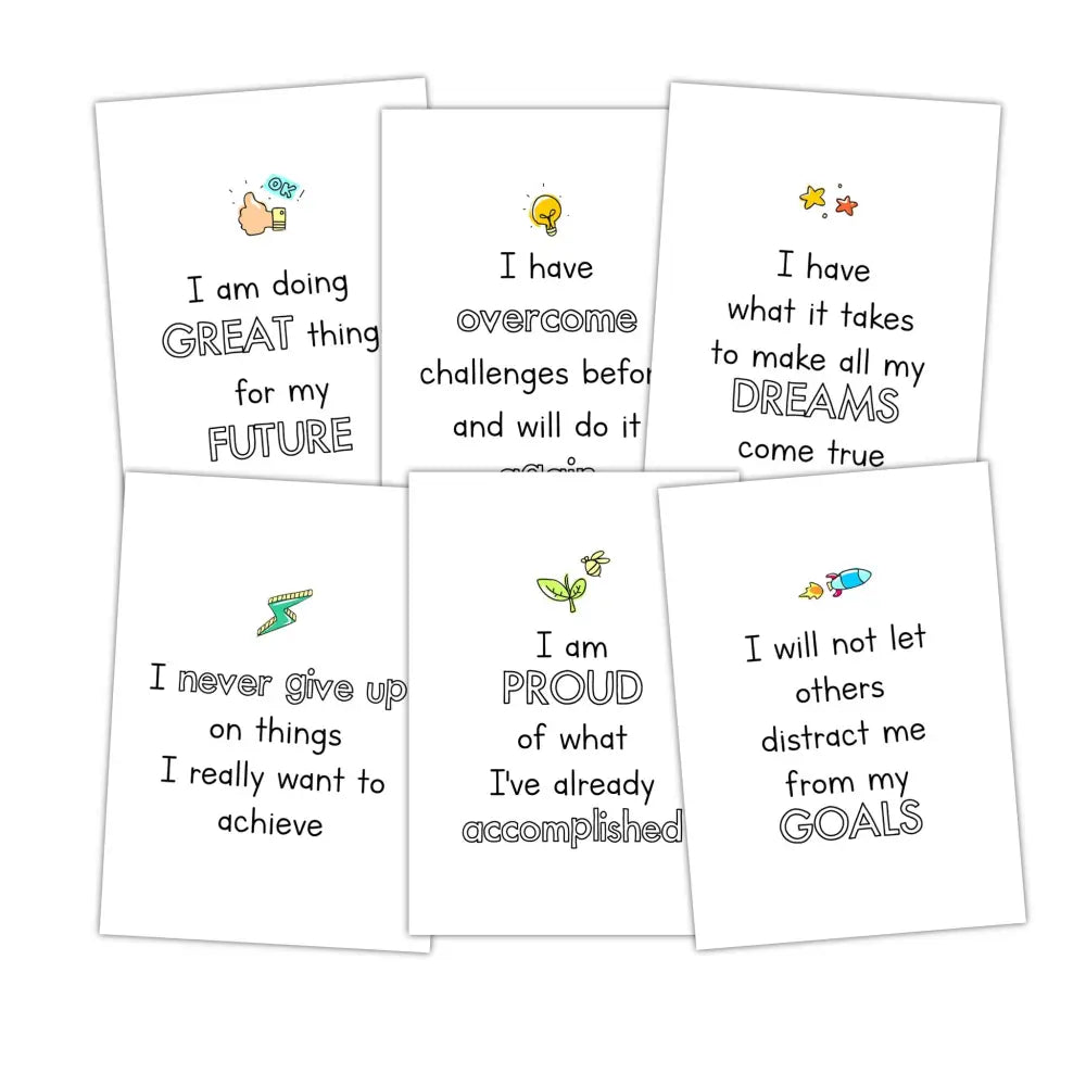 36-Card Kid Affirmations - Plr Card Deck Business Templates