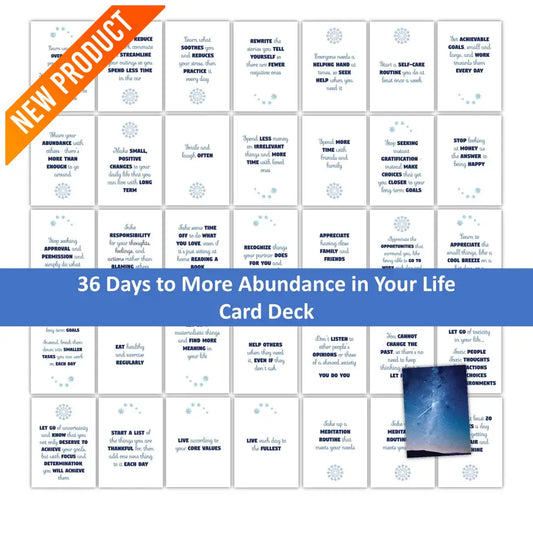 36-Card More Abundance In Your Life - Card Deck Plr Business Templates