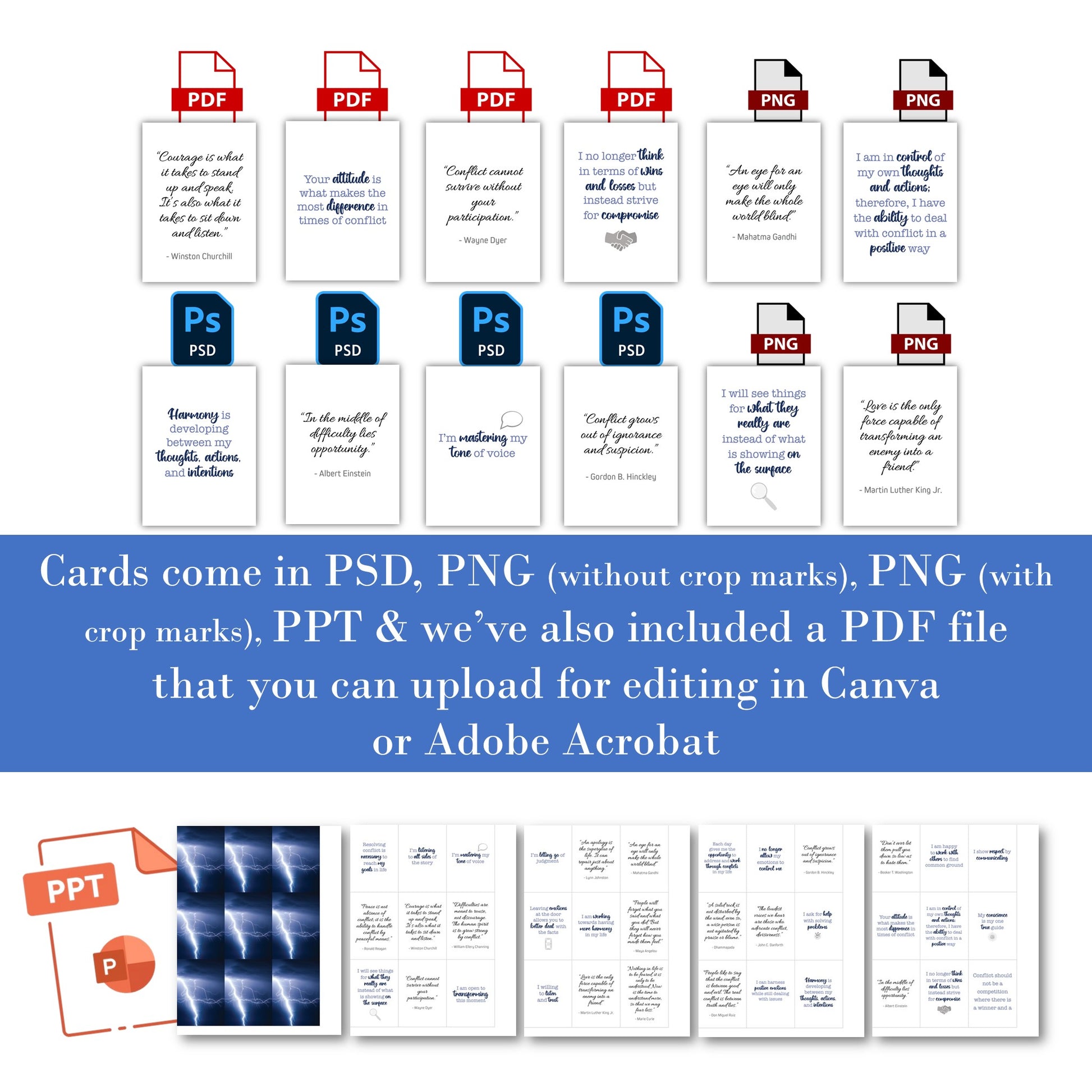 36-Conflict Affirmation Quote - Plr Leadership Card Deck