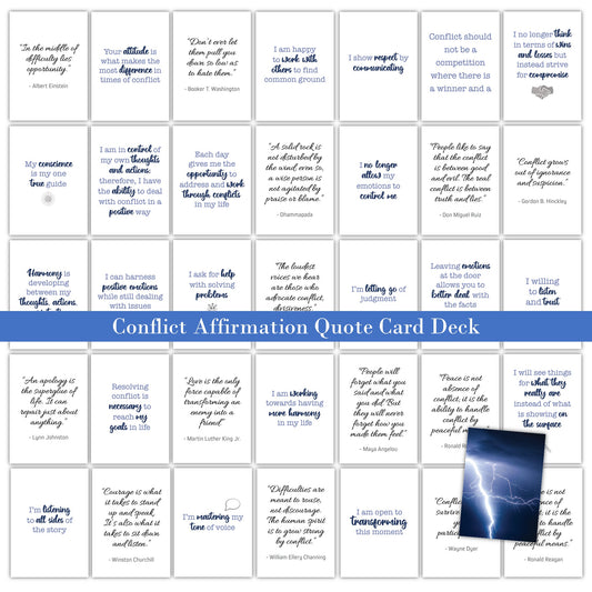 36-Conflict Affirmation Quote - Plr Leadership Card Deck