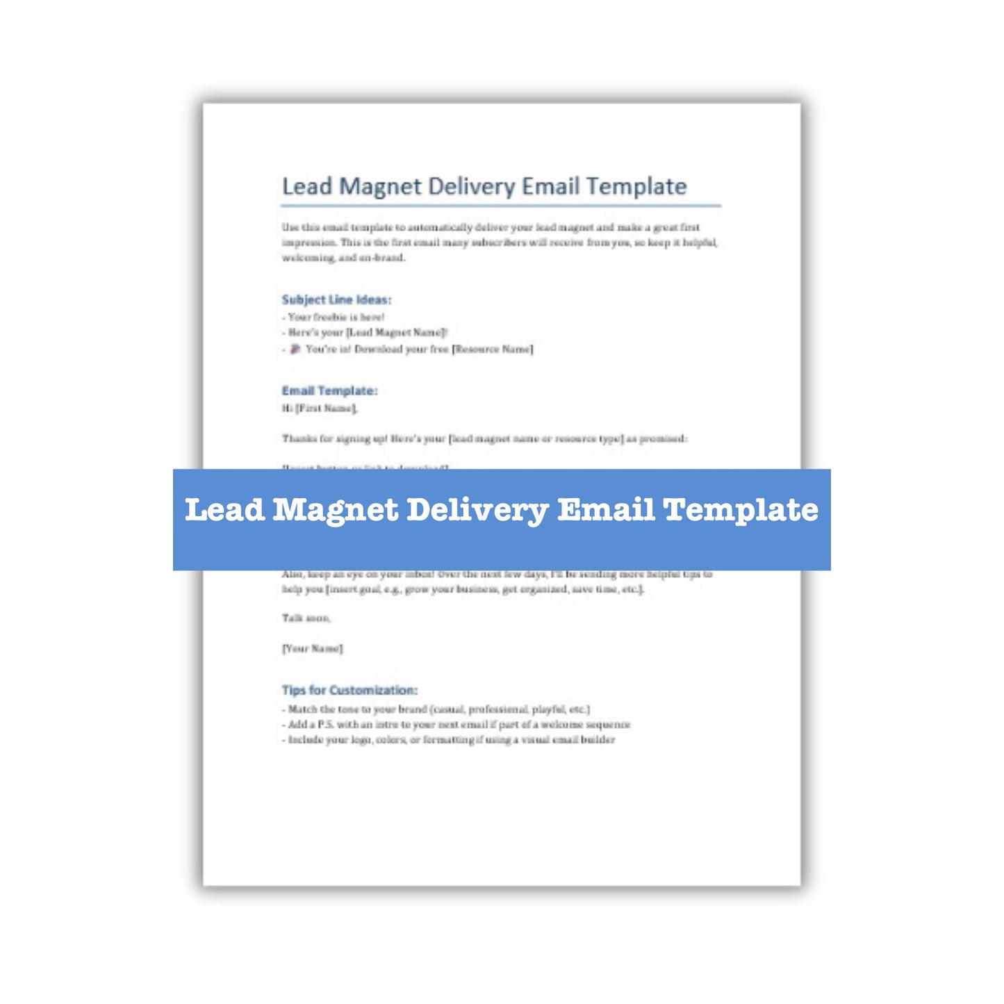 The Email Blueprint: Grow, Nurture, and Sell on Autopilot Guide + Templates