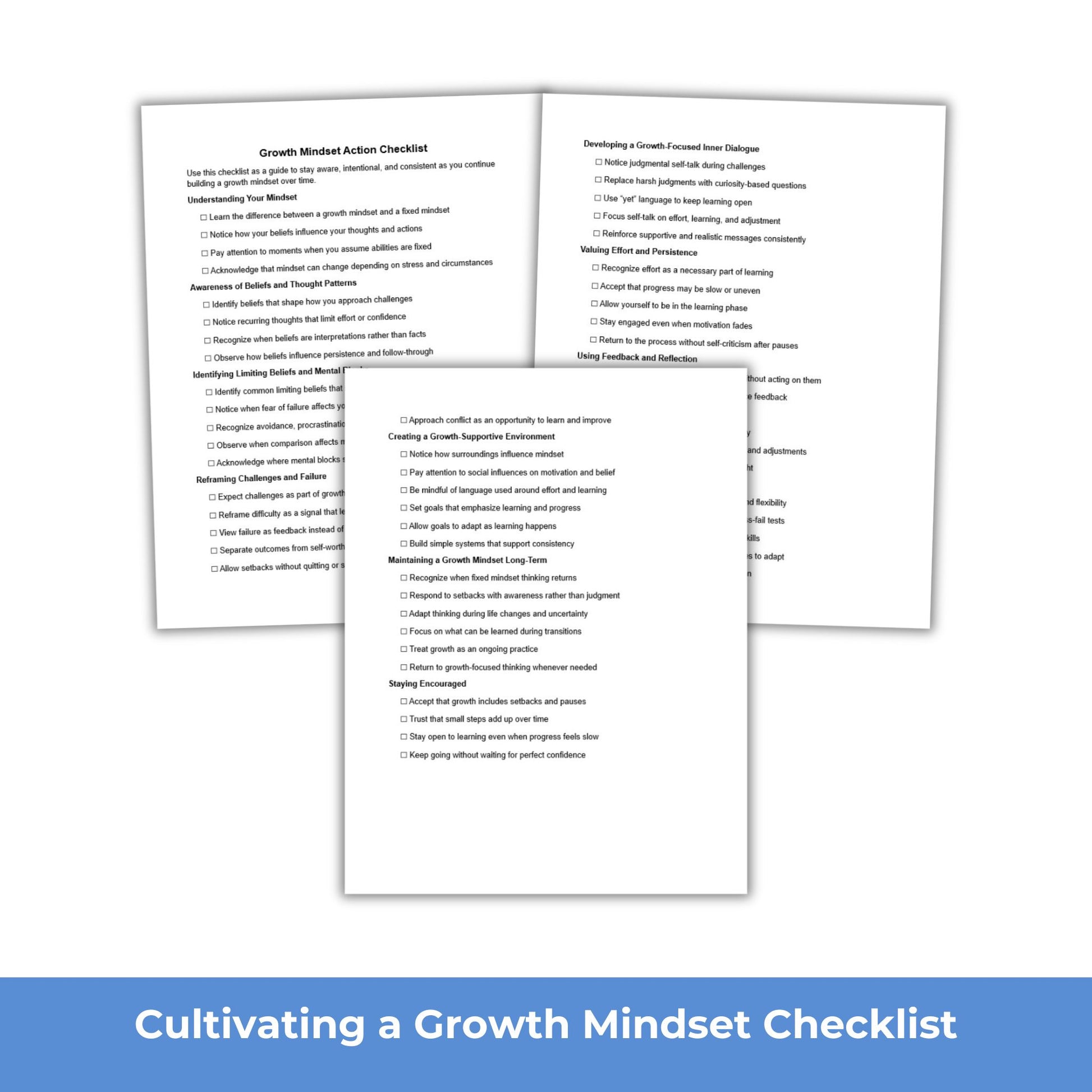 Cultivating a Growth Mindset PLR Course Pack