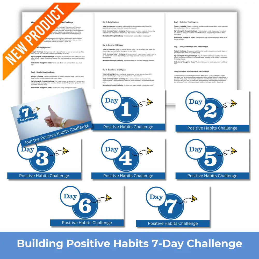 7-Day Building Positive Habits Challenge - PLR PLR Reports