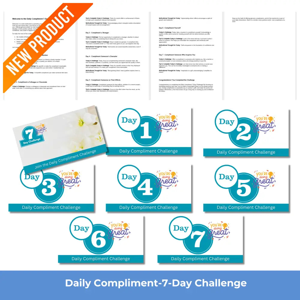 7-Day Daily Compliment Challenge PLR Reports