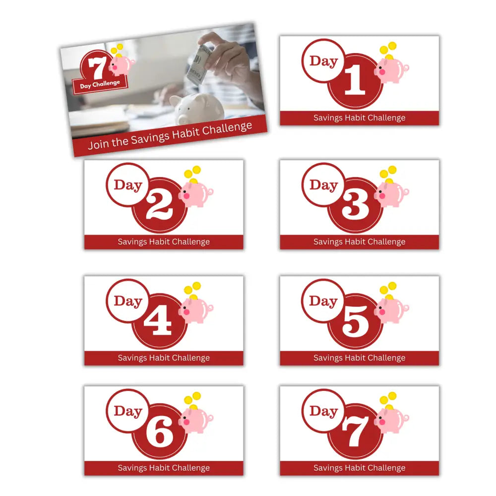7-Day Daily Savings Habit Challenge PLR Reports