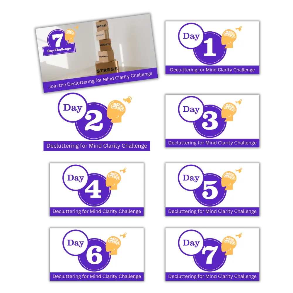 7-Day Decluttering for Mind Clarity Challenge PLR Reports