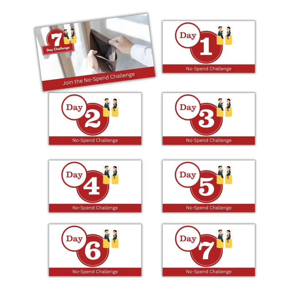 7-Day No-Spend Week Challenge PLR Reports