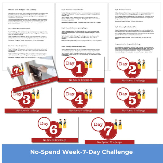 7-Day No-Spend Week Challenge PLR Reports