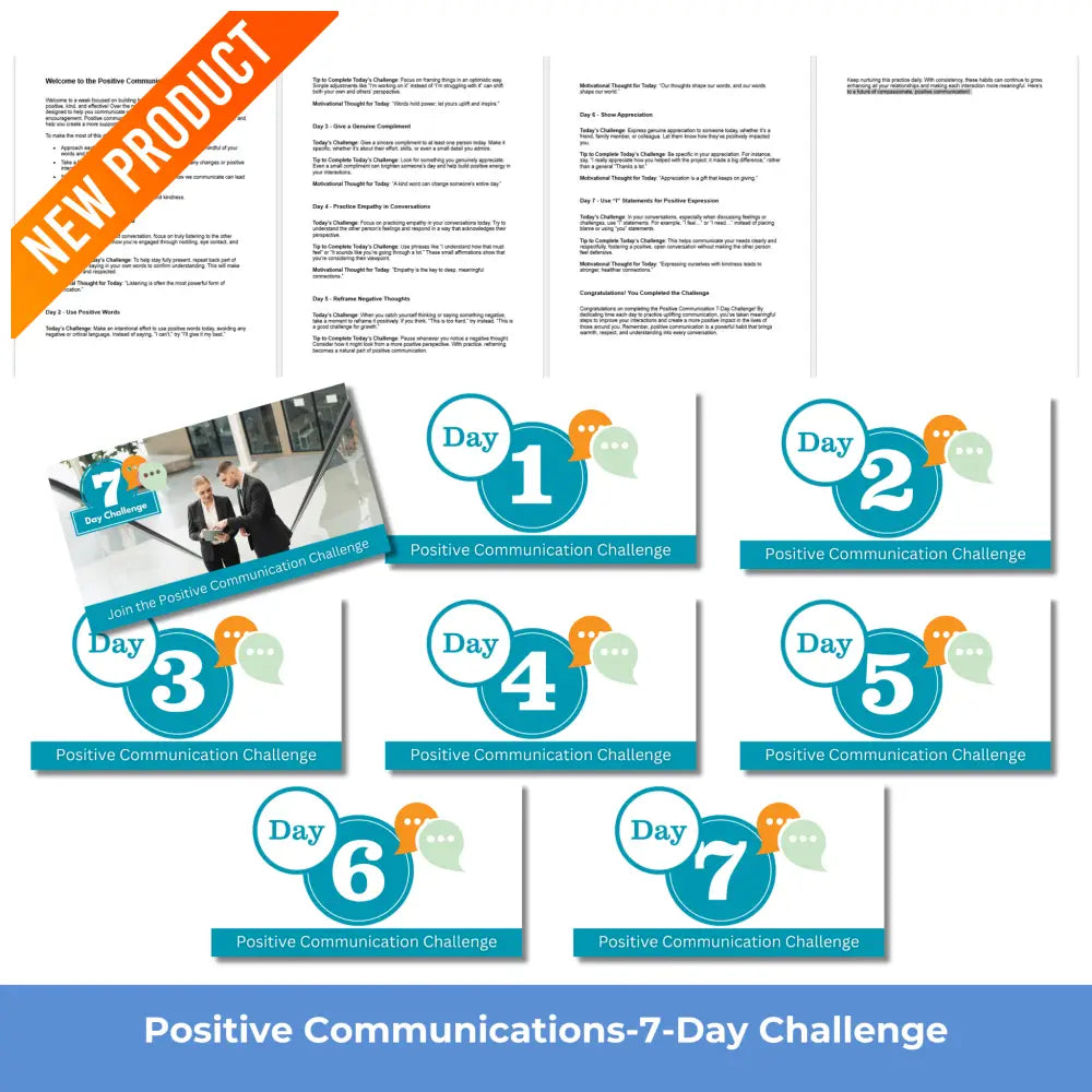 7-Day Positive Communication Challenge PLR Reports