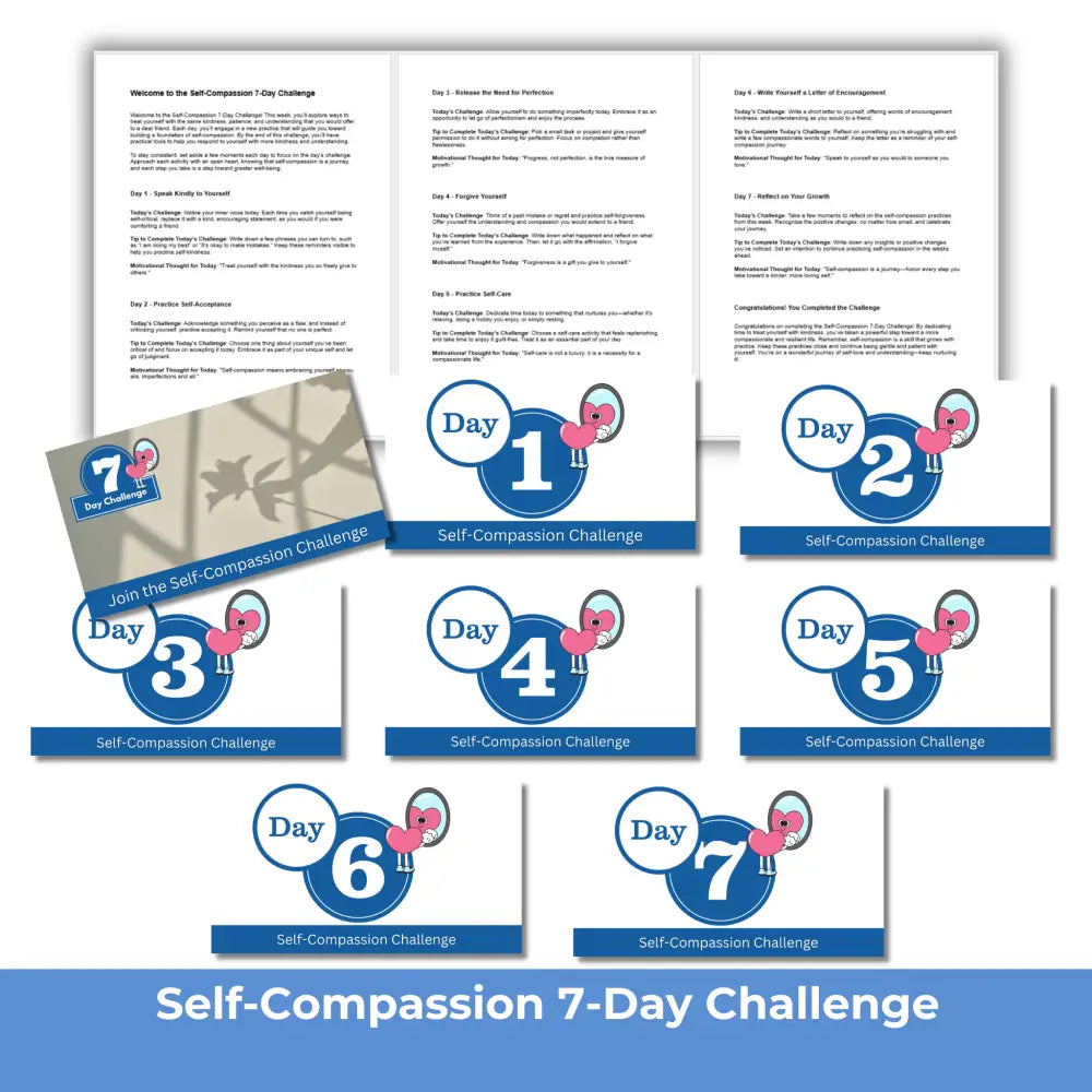 7-Day Self-Compassion Challenge - PLR PLR Reports