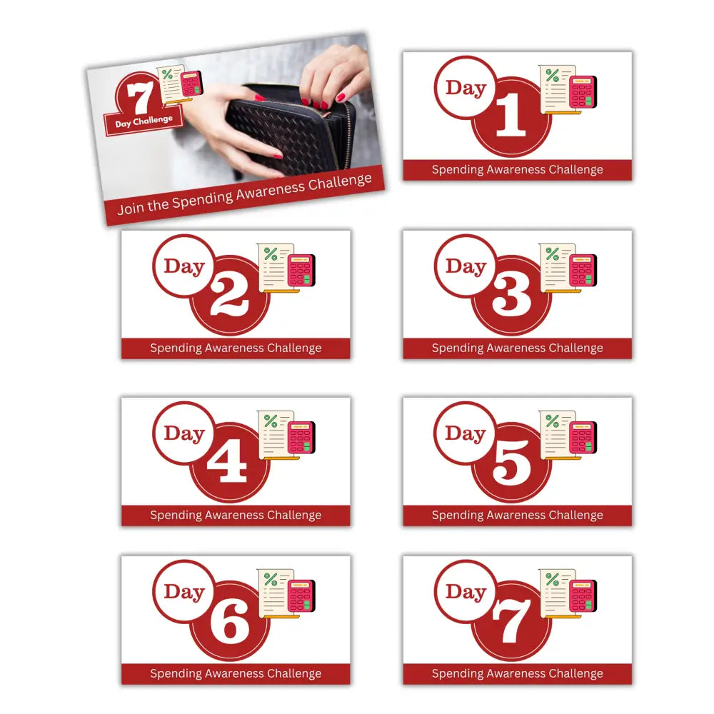 7-Day Spending Awareness Challenge PLR Reports