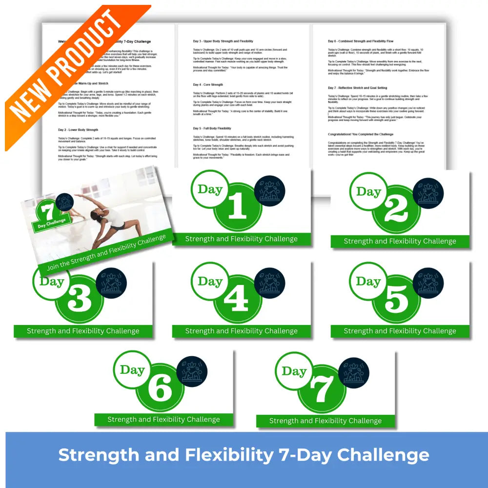 7-Day Strength and Flexibility Challenge PLR Reports