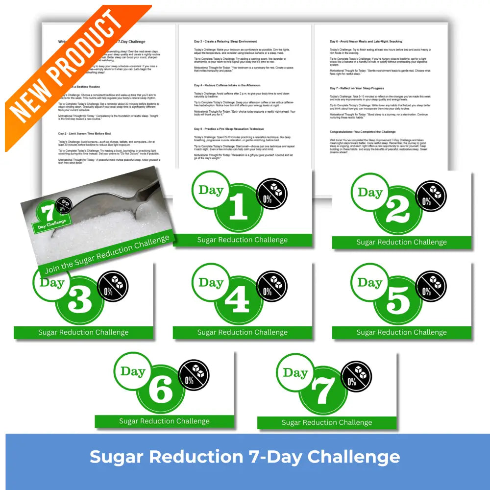 7-Day Sugar Reduction Challenge PLR Reports