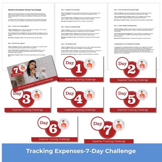 7-Day Tracking Expenses Challenge PLR Reports