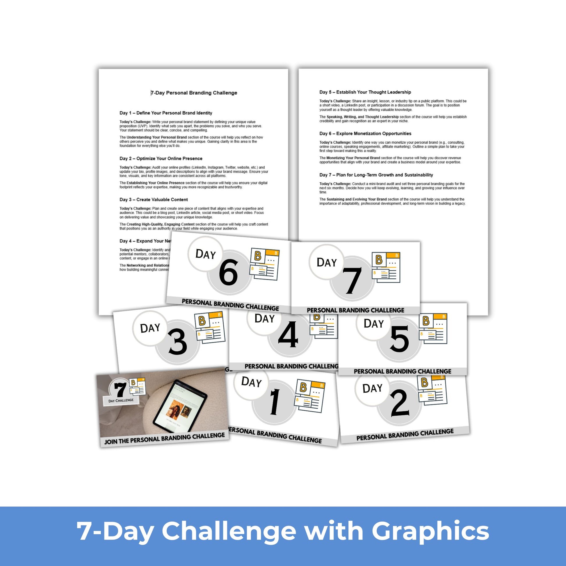 7 day personal branding challenge plr