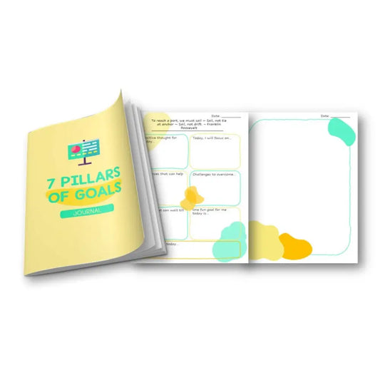 7 pillars of goals plr journal