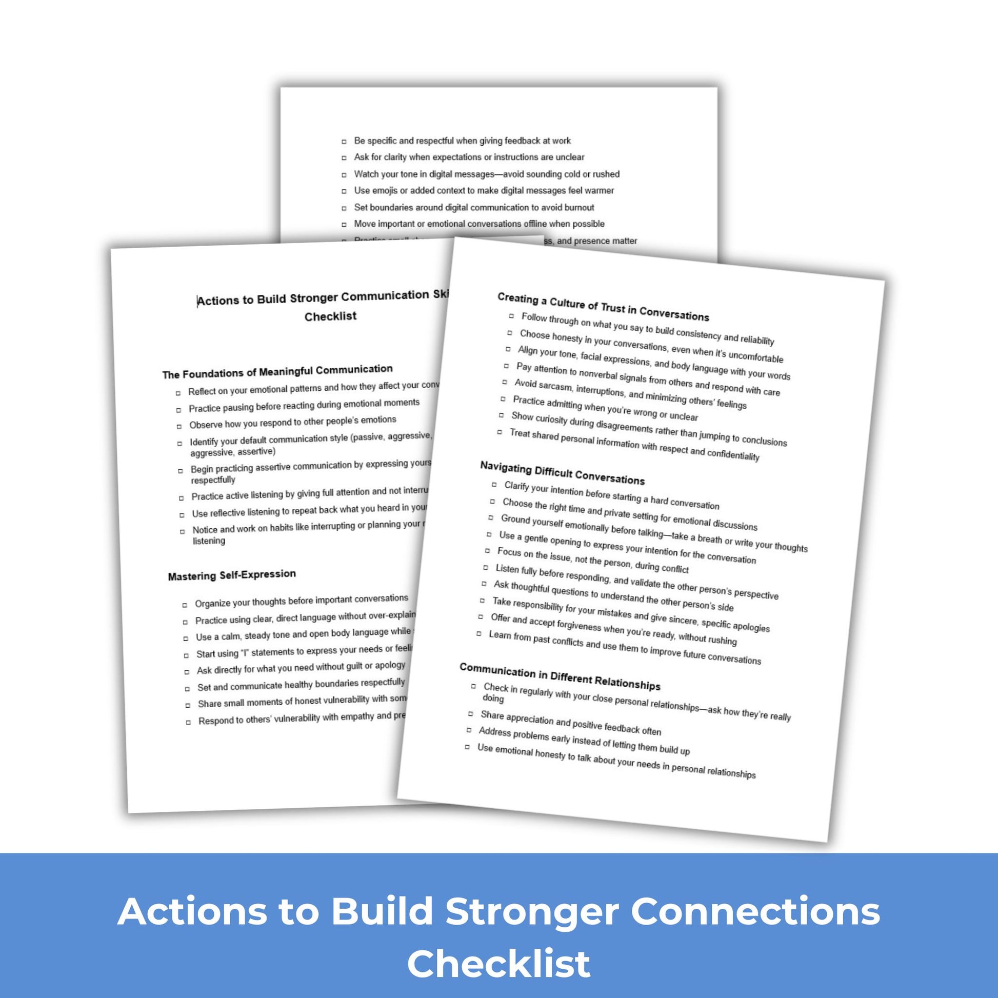Building Stronger Connection PLR Course Checklist