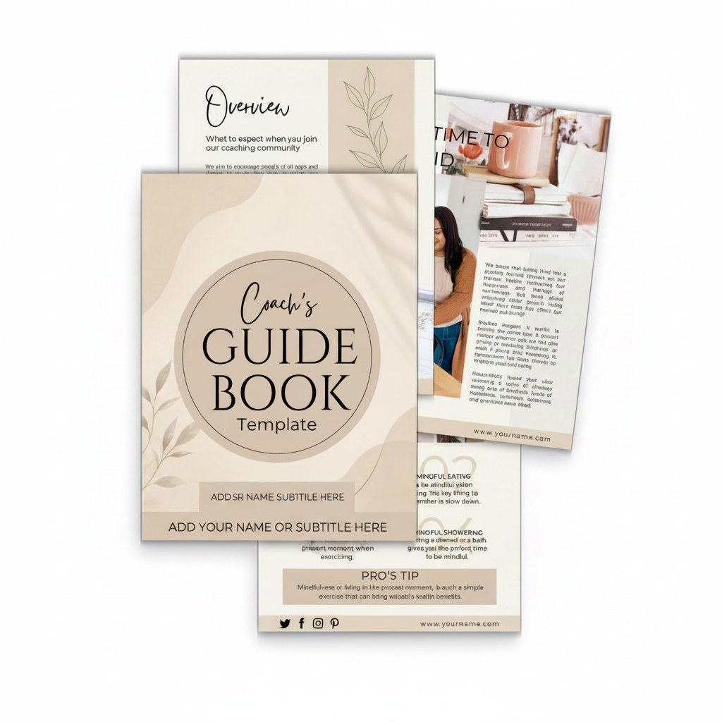 Coach’s Ebook / Guide Book Template - PLR