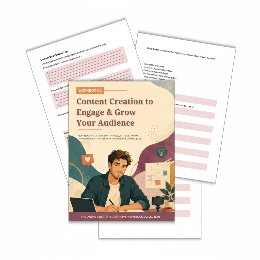 Content Creation to Engage & Grow Your Audience - PLR Workbook