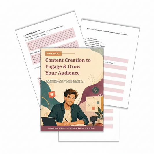 Content Creation to Engage & Grow Your Audience - PLR Workbook