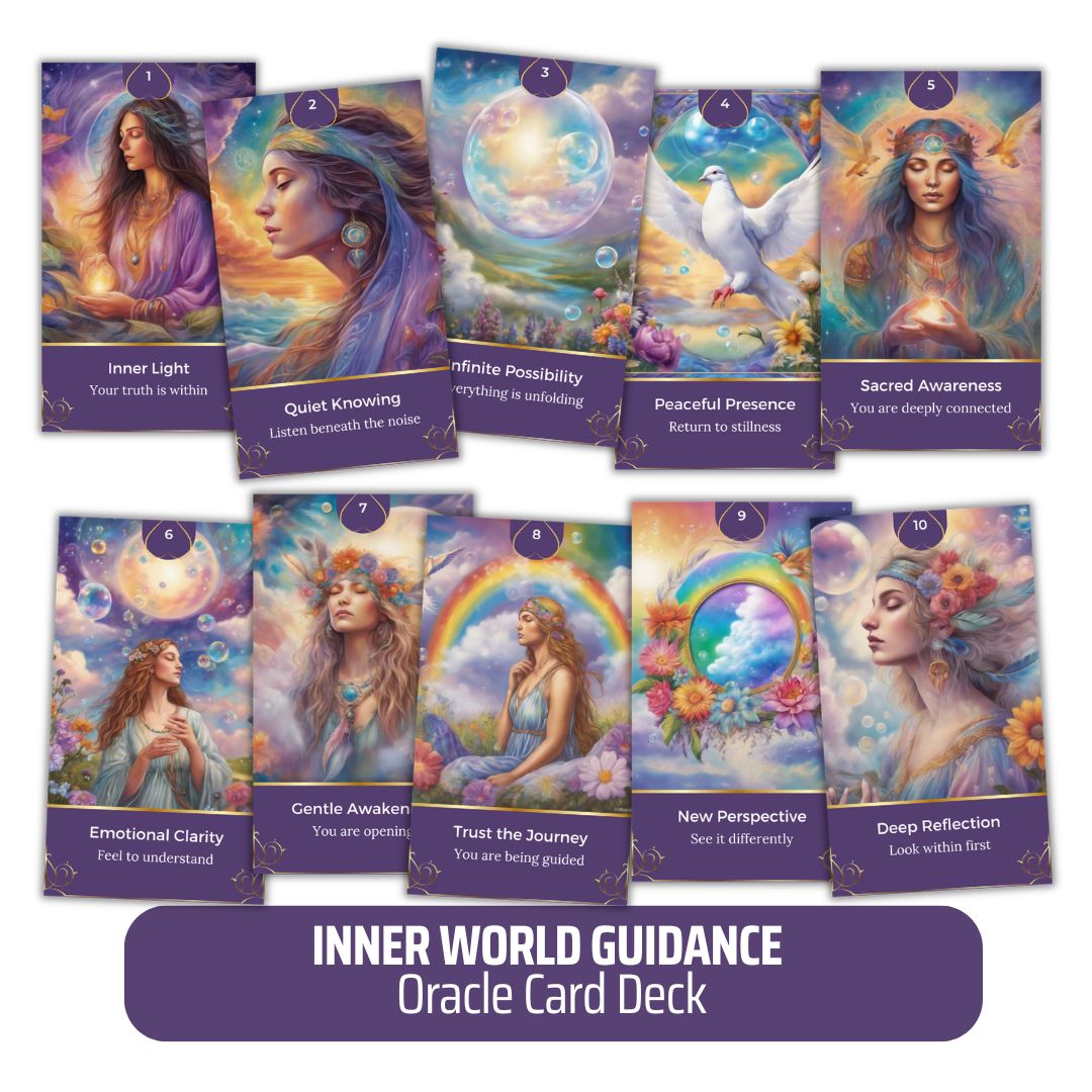 Inner World Guidance Printable PLR Oracle Deck
