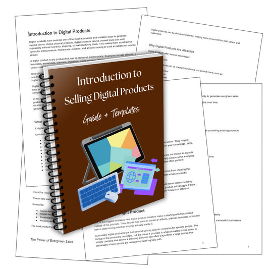 Introduction to Digital Products Guide + Templates